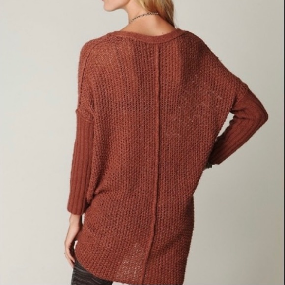 Free People TEAL Genteel Sweater Dress Sz S - Picture 5 of 9